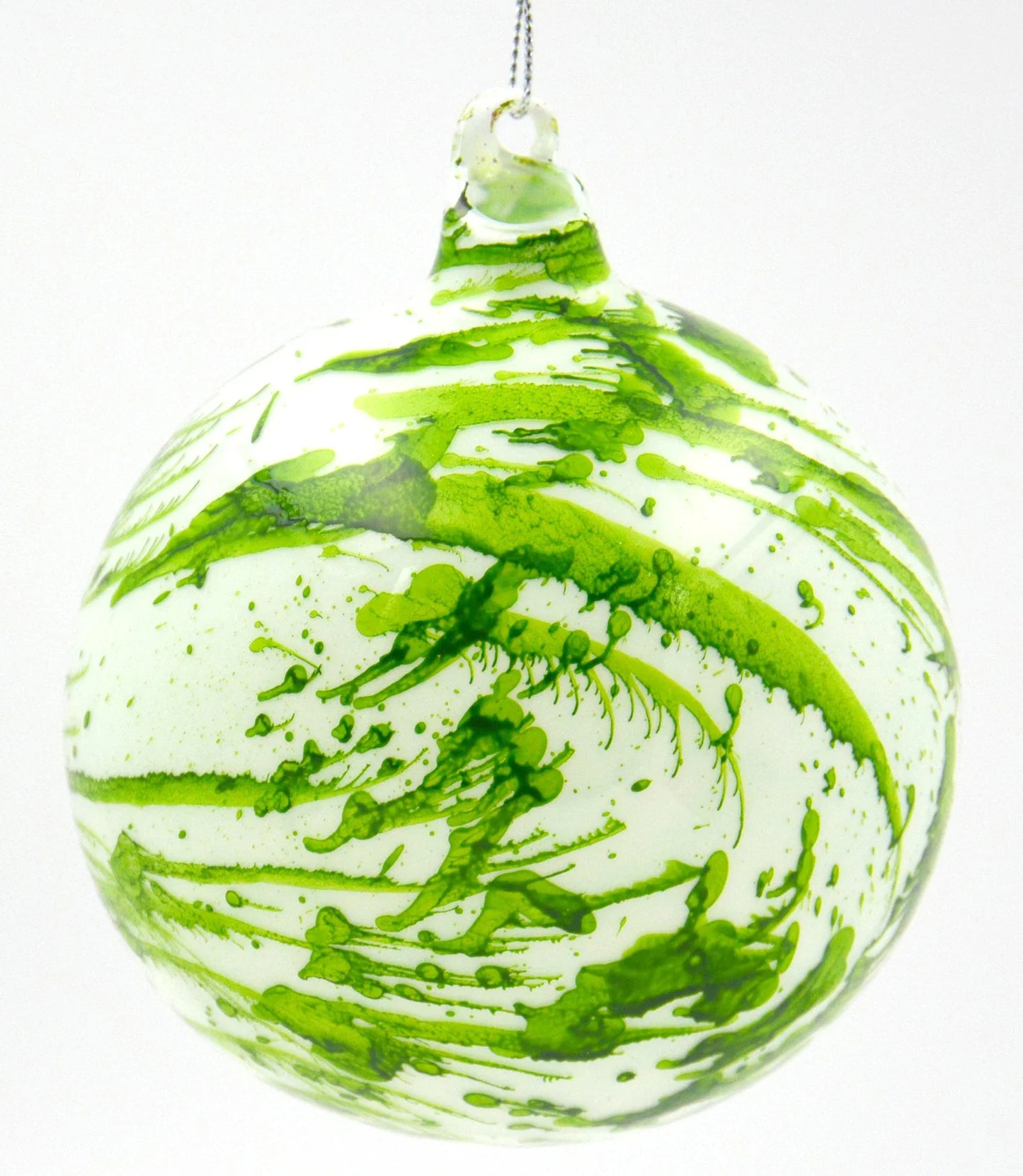 Jim Marvin Green Mint Carly Glass Ball Ornaments