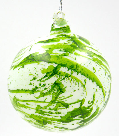 Jim Marvin Green Mint Carly Glass Ball Ornaments