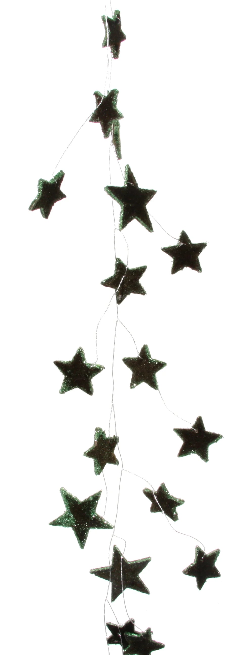 Green Velvet Star Garland