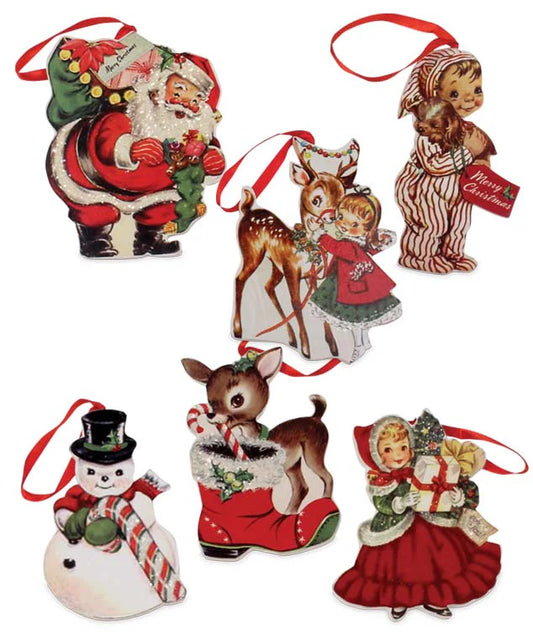 Retro Christmas Dummy Board Ornaments