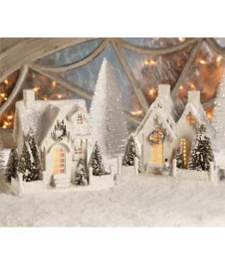 Large Ivory Cottages - Putz Houses
