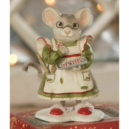 Mama Mouse Christmas Figurine