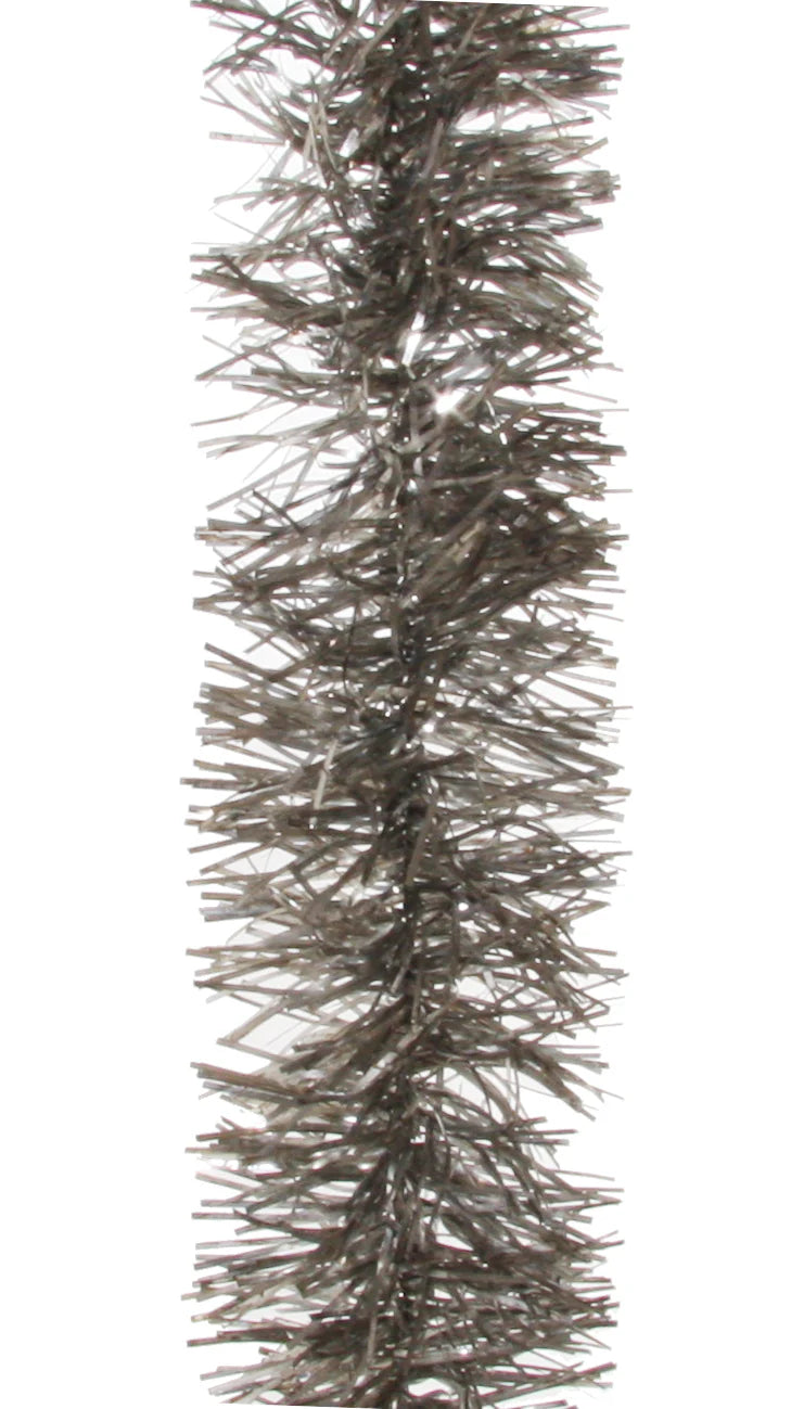 Antiqued Silver Tinsel Garland