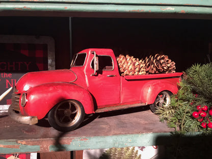 Vintage Red Truck Prop