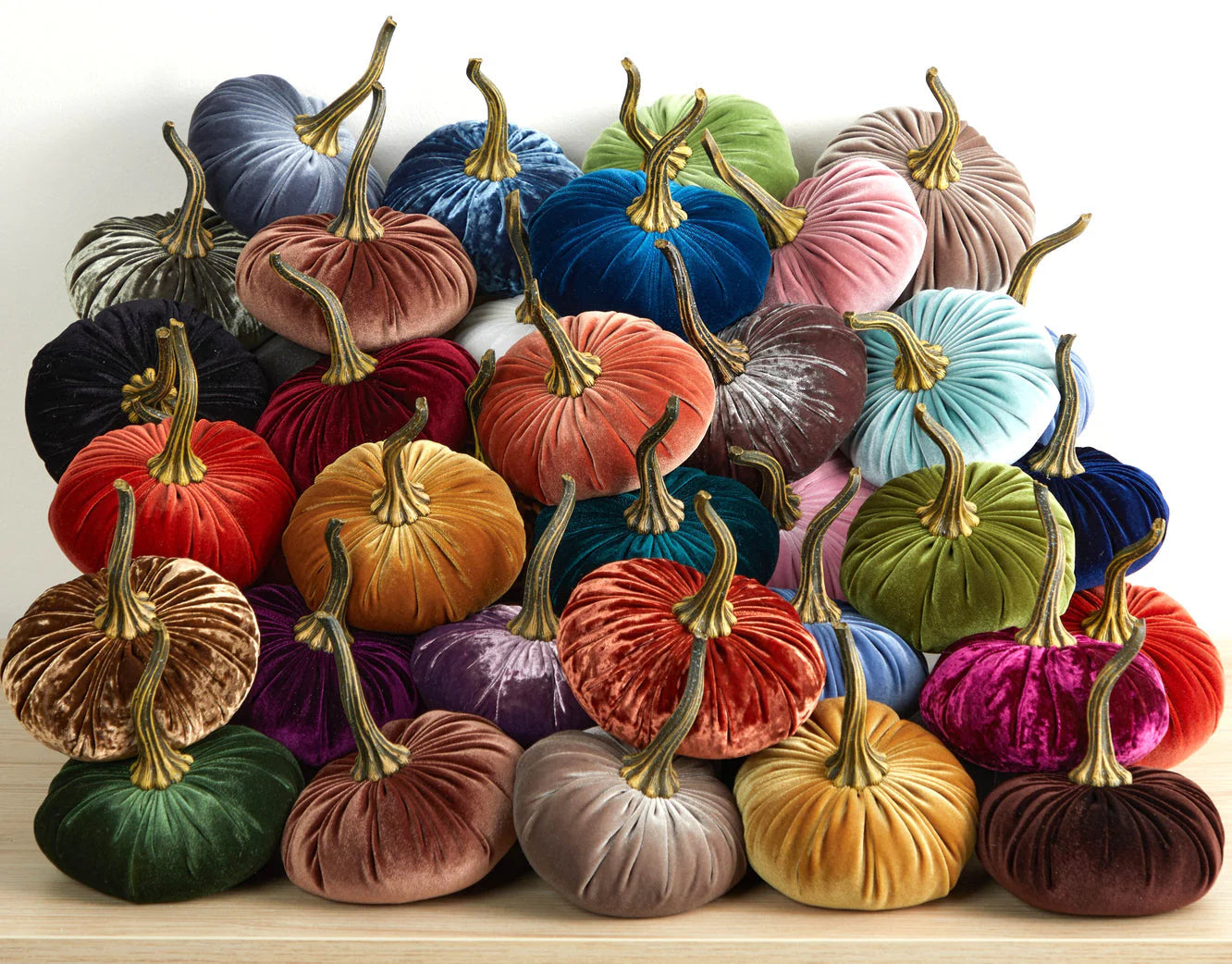 Burgundy Velvet Pumpkins