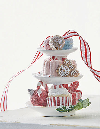 Sweet Treats on Tiered Tray Ornament