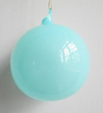 Jim Marvin Turquoise Blue Bubblegum Glass Ornaments