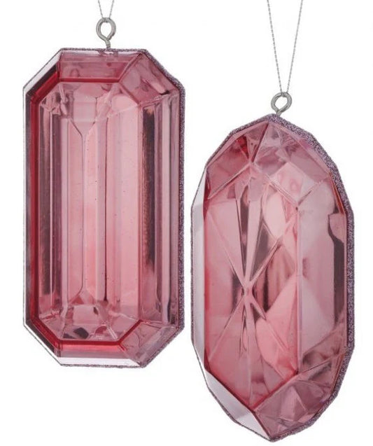 Pink Jewel Ornaments, 5"