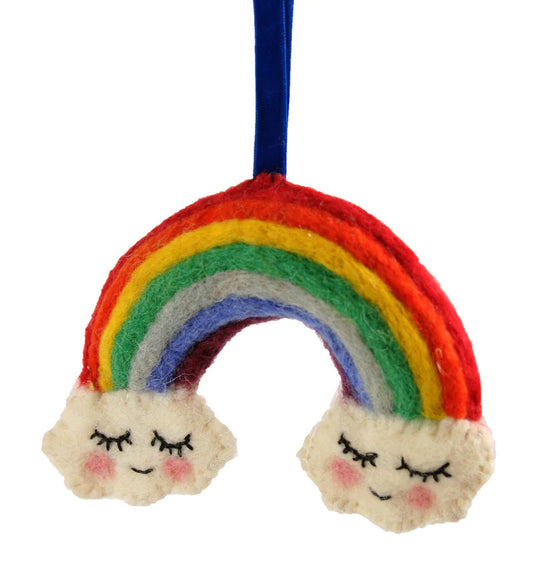 Happy Days Felt Rainbow Ornament
