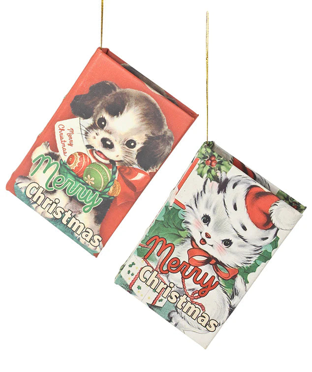 Furry Friends Book Box Ornaments