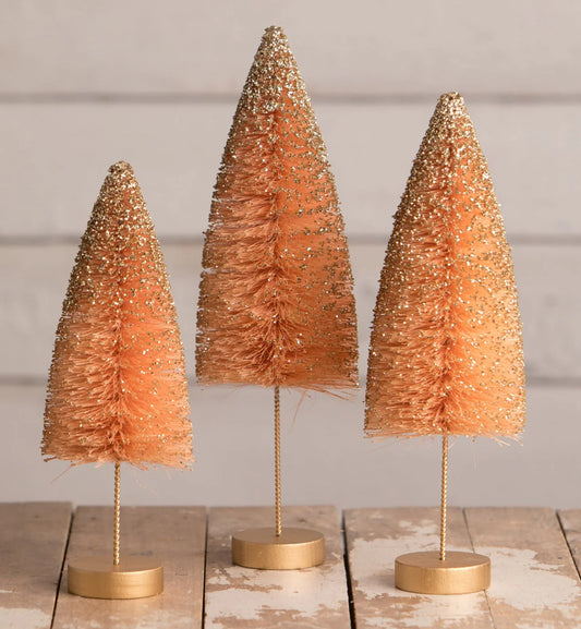 Quartz Gold Glow Bottle Brush Trees