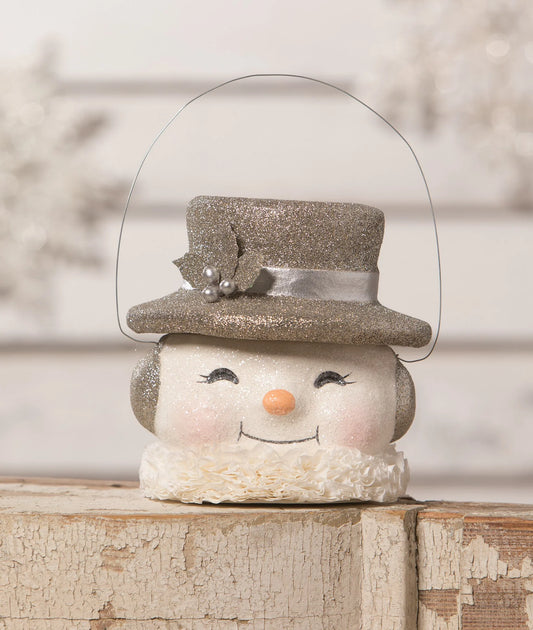 Happy Snowman Bucket, Platinum