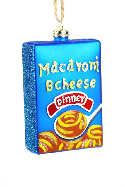 Macaroni & Cheese Box Ornament