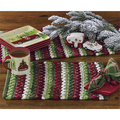 Cozy Christmas Cotton Weave Placemats