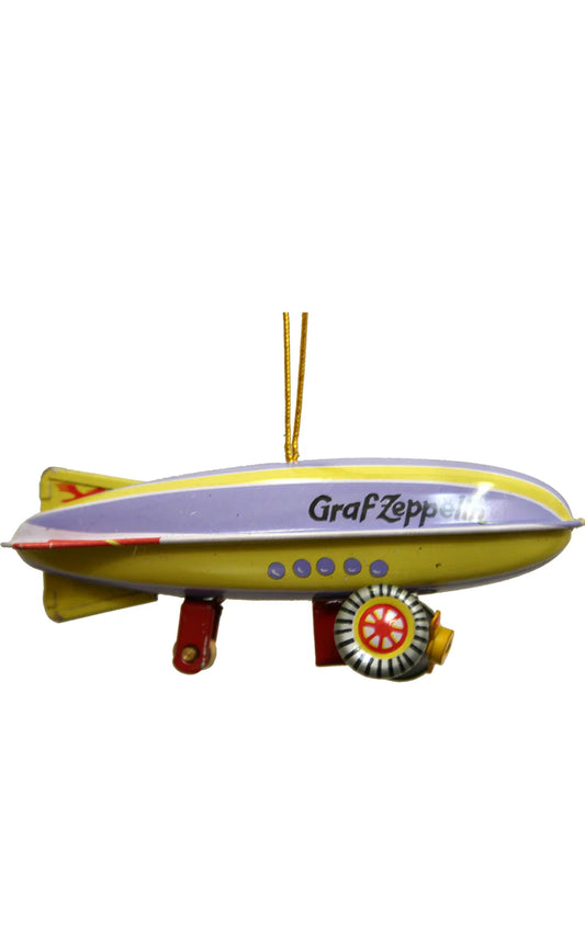Tin Toy Zeppelin Reproduction Ornament