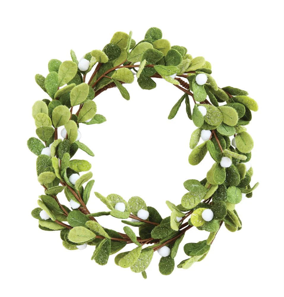 Felt Mistletoe Wreath