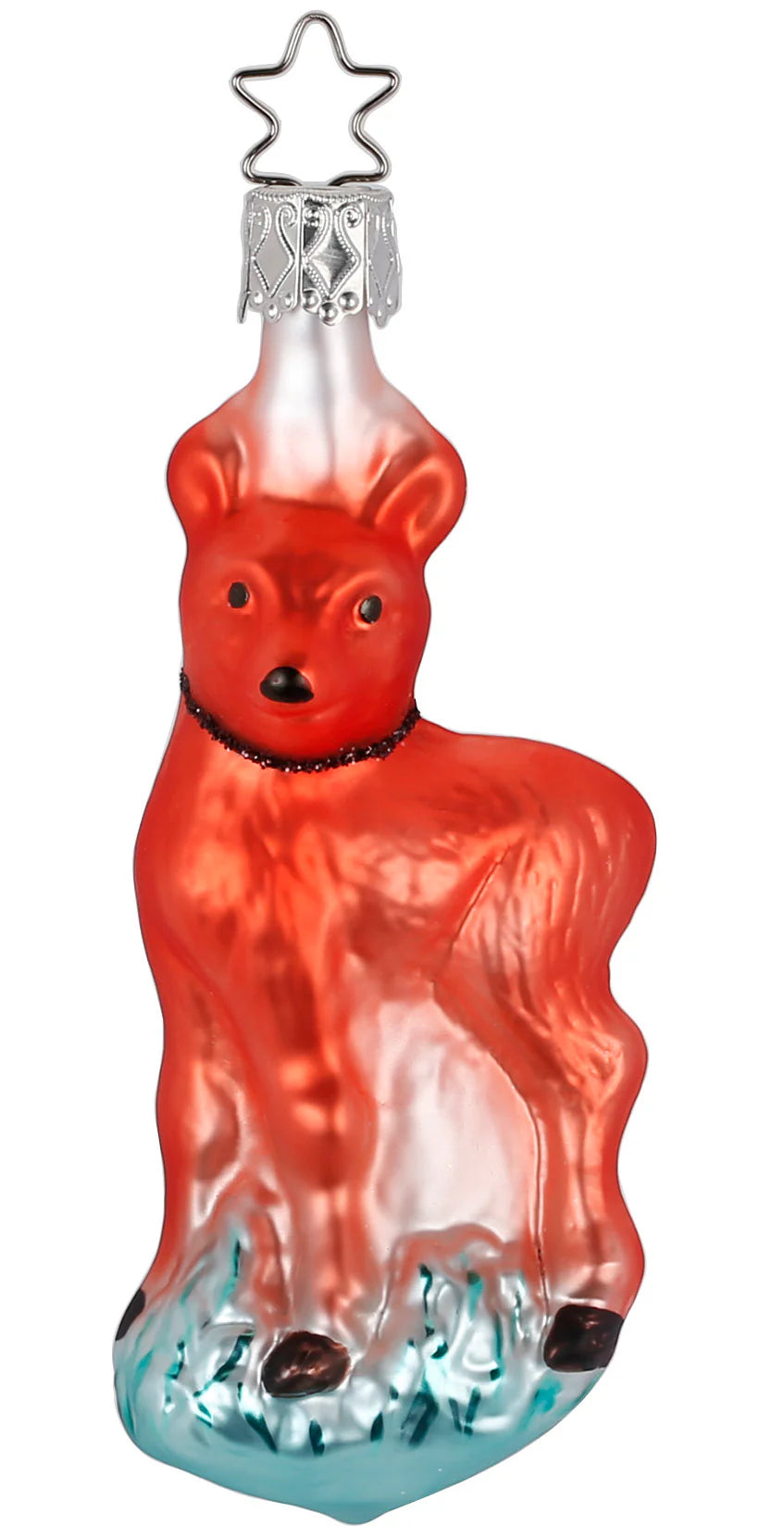 Retro Deer Ornament, Glass