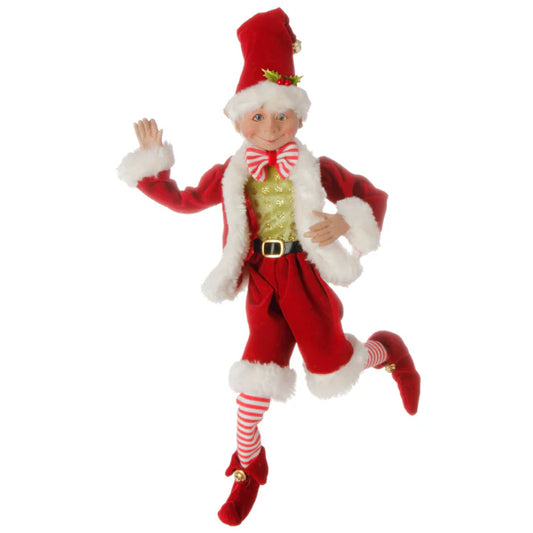 Santa Elf Doll, 16" Posable