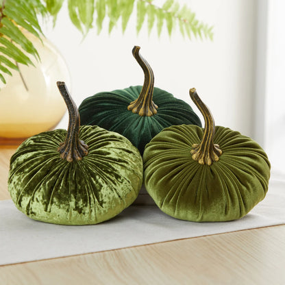 Velvet Pumpkin, Avocado Green
