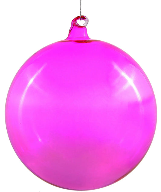 Jim Marvin Fuchsia Bottle Glass Ball Ornaments