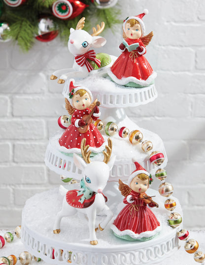 Retro Caroling Angels