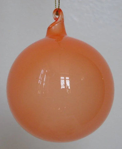 Jim Marvin Peach Bubblegum Glass Ornaments