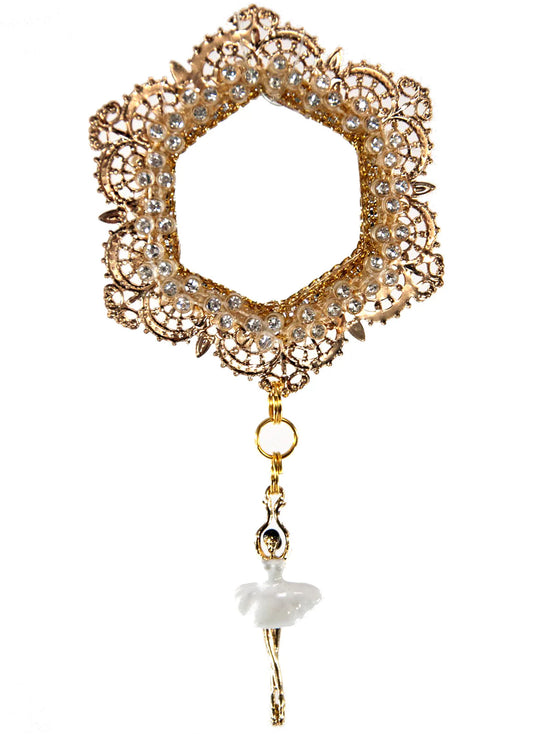 Ballerina Medallion Ornament
