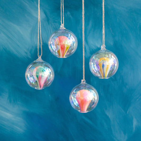 Balloon in Glass Ball Ornaments