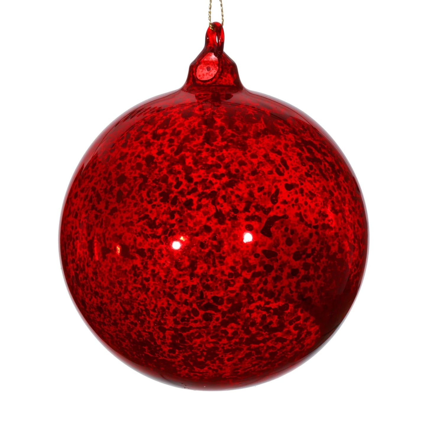 Jim Marvin Antique Red Mercury Glass Ball Ornaments