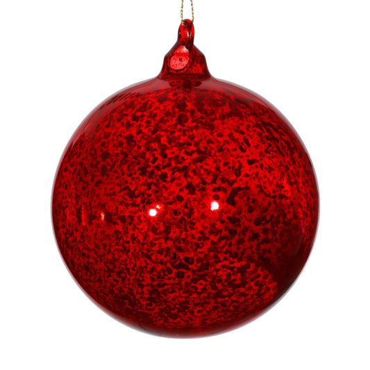 Jim Marvin Antique Red Mercury Glass Ball Ornaments