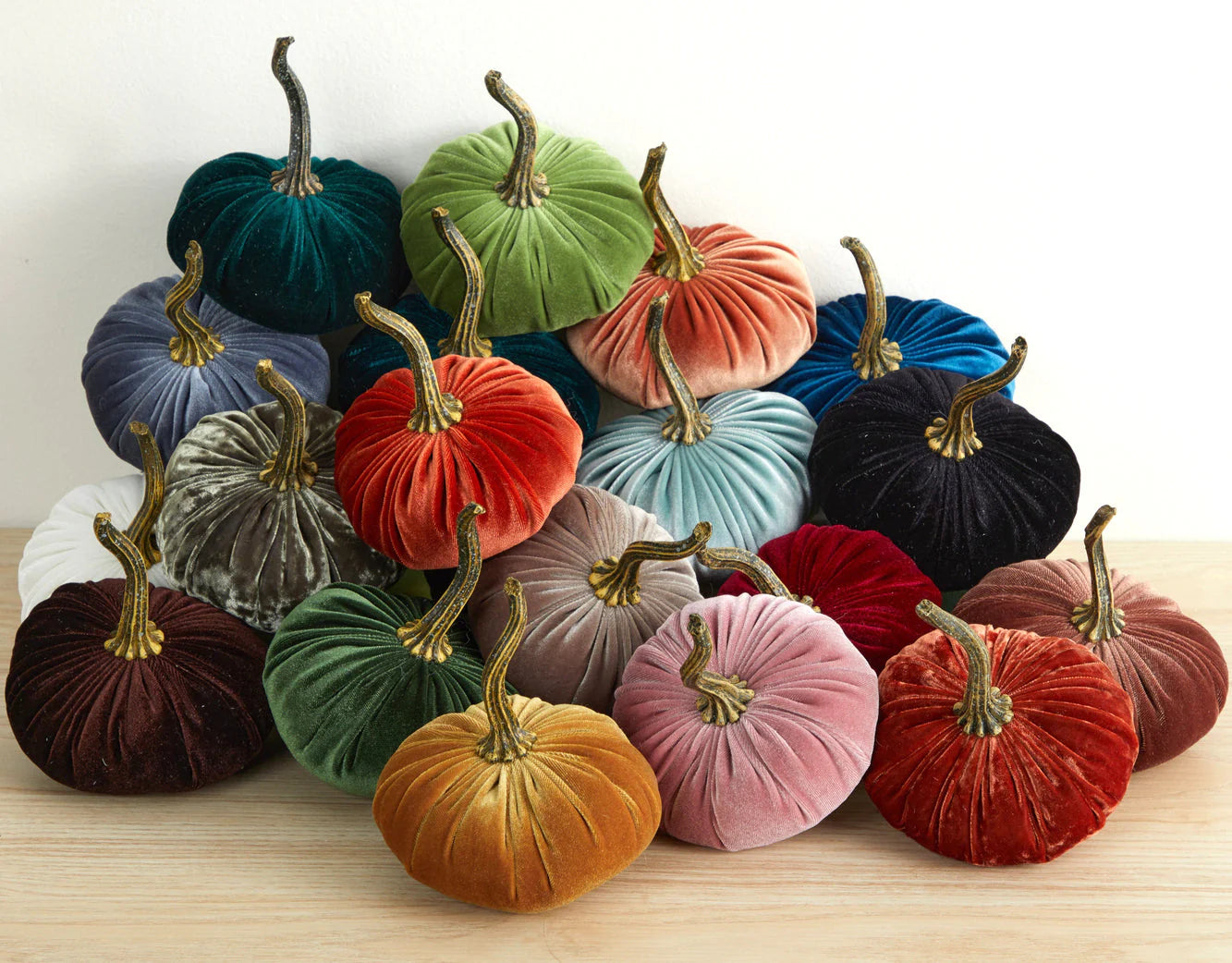 Burgundy Velvet Pumpkins