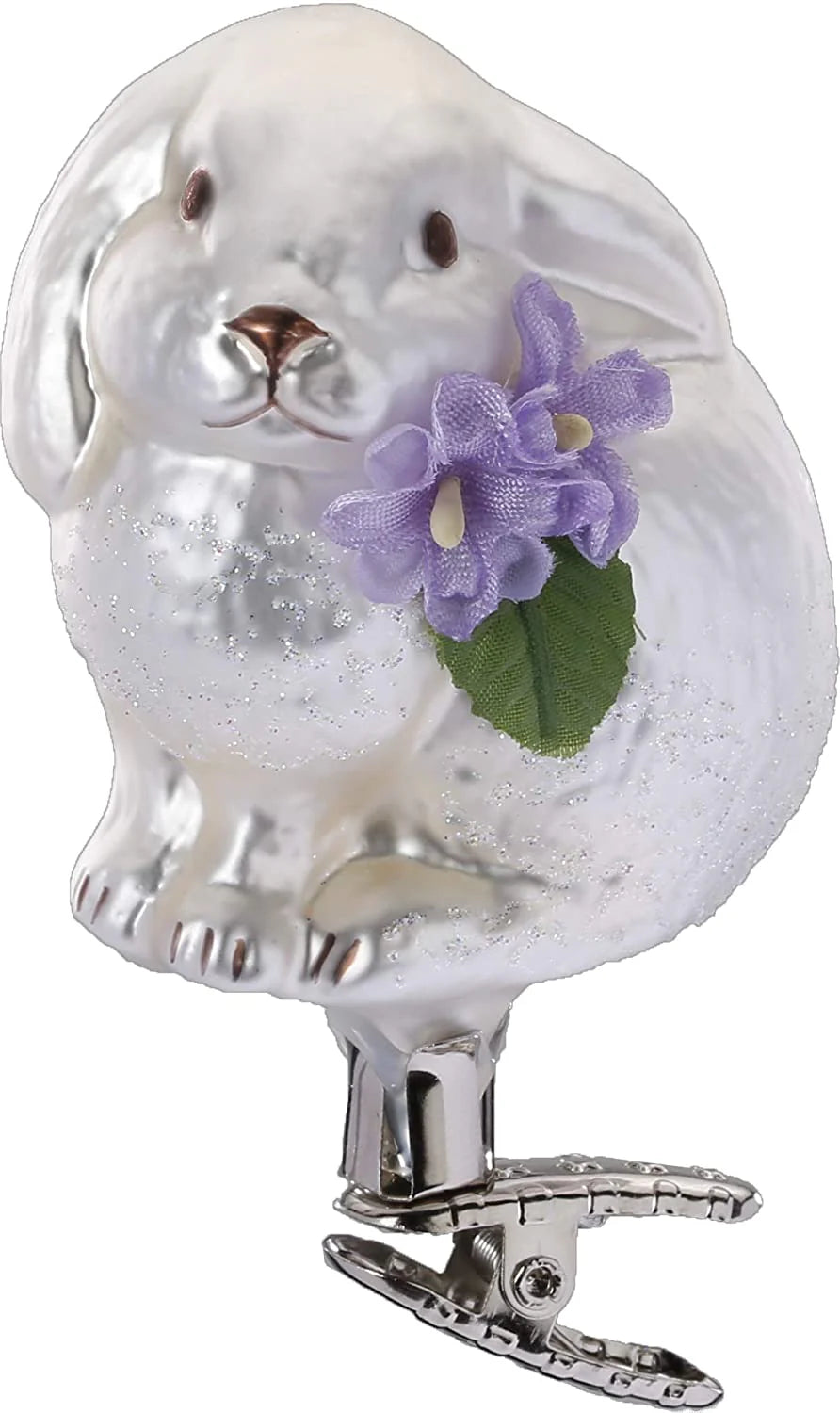 White Bunny Rabbit Clip Ornament