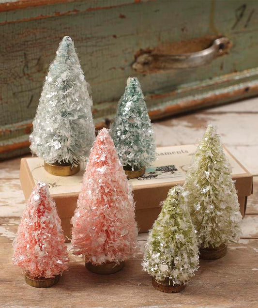 Pastel Flea Market Bottle Brush Trees