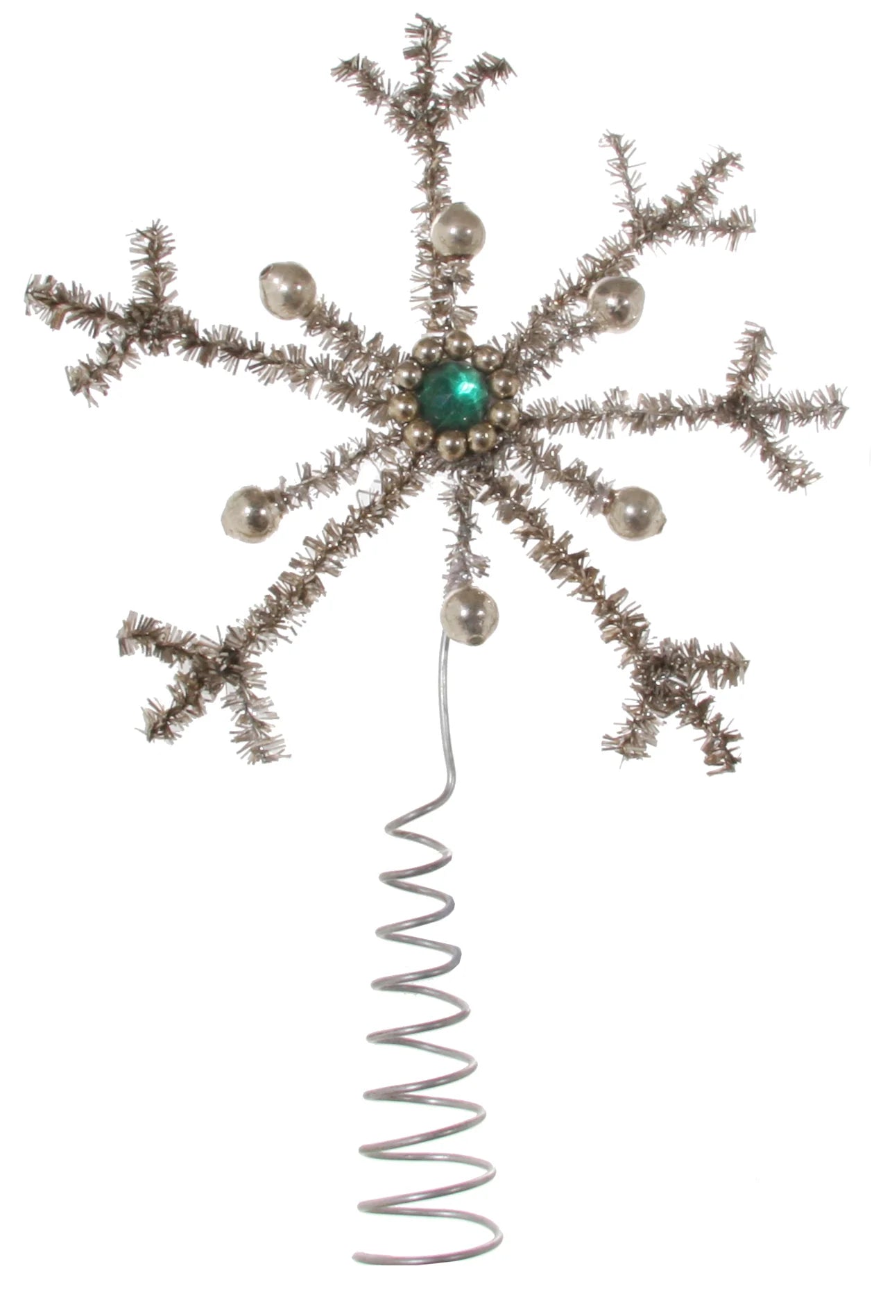 Tinsel Snowflake Tree Topper
