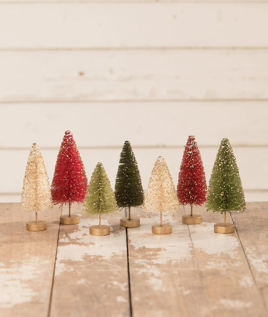 Traditional Mini Bottle Brush Trees