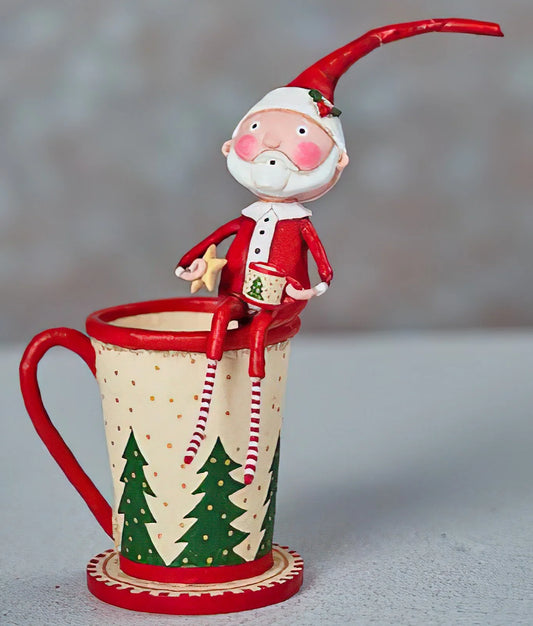 Lori Mitchell Cocoa and Cookies Santa