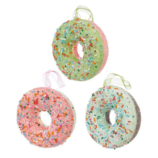 Donut Ornaments with Sprinkles