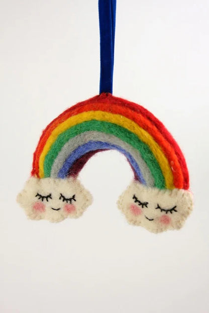 Happy Days Felt Rainbow Ornament