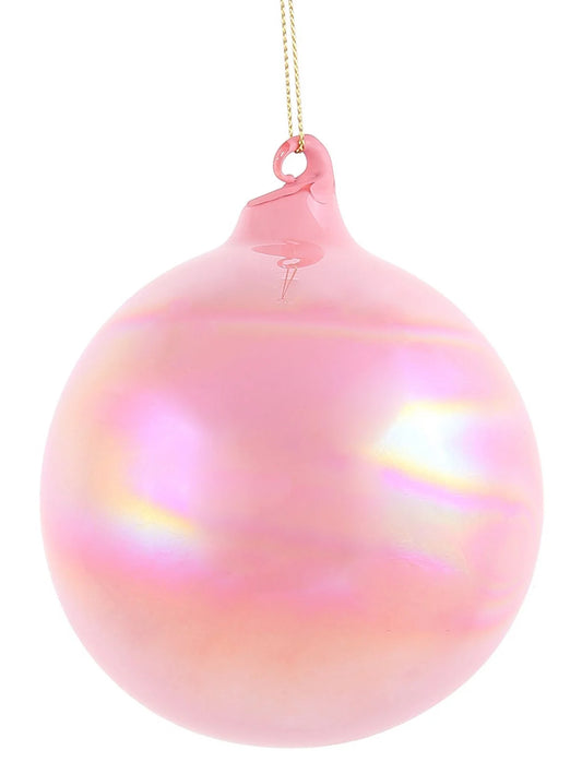 Jim Marvin Pink Pearl Glass Ball Ornaments