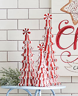 Red & White Candy Trees