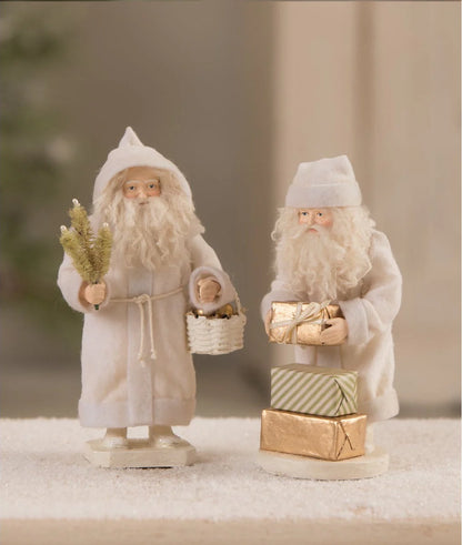 Winter Santa With Basket