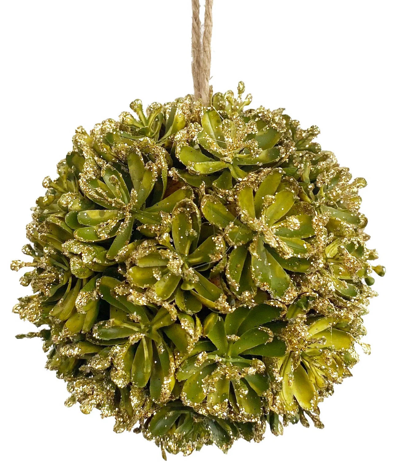 Succulent Seed Pod Orb Ornament, Green