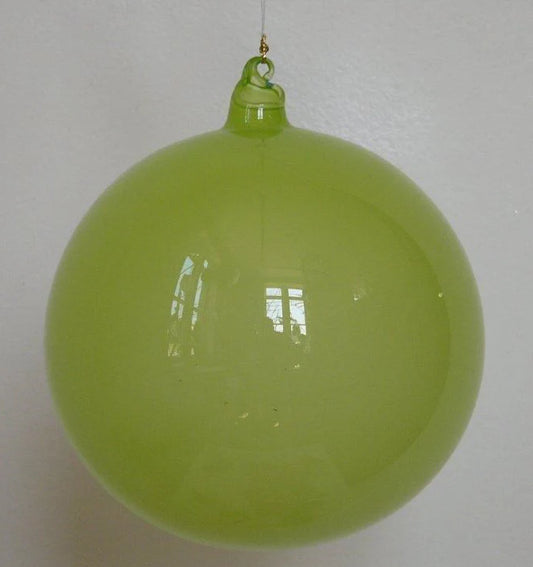 Jim Marvin Lime Green Bubblegum Glass Ornaments