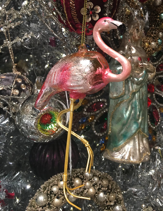 Pink Flamingo Ornament