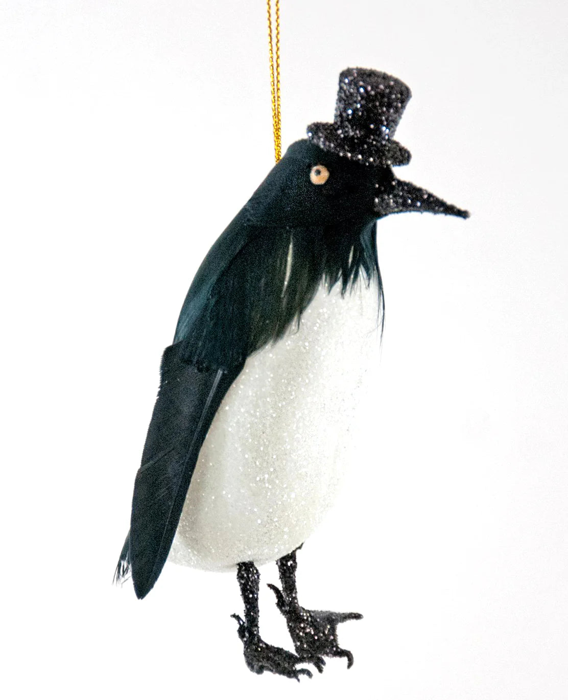 Holiday Penguin in Top Hat Ornament