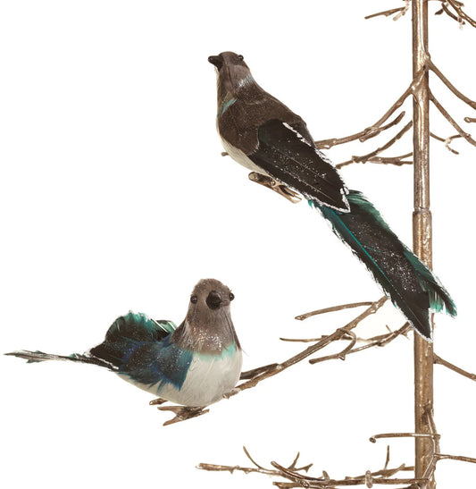 Winter Love Birds Clip-On Ornaments