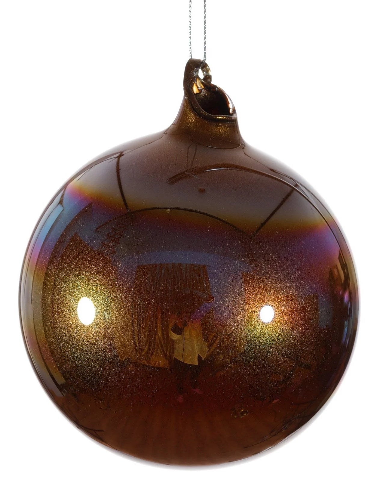 Jim Marvin Bronze Pearl Glass Ball Ornaments