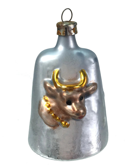 Vintage Patina German Cow Bell Ornament