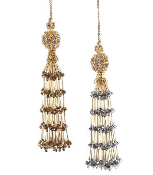 Faceted Bead Tassel Ornaments