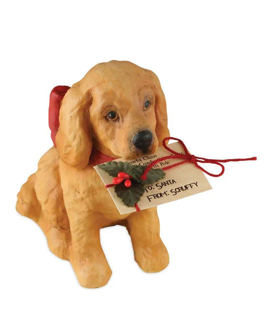 Christmas Puppy with Letter to Santa